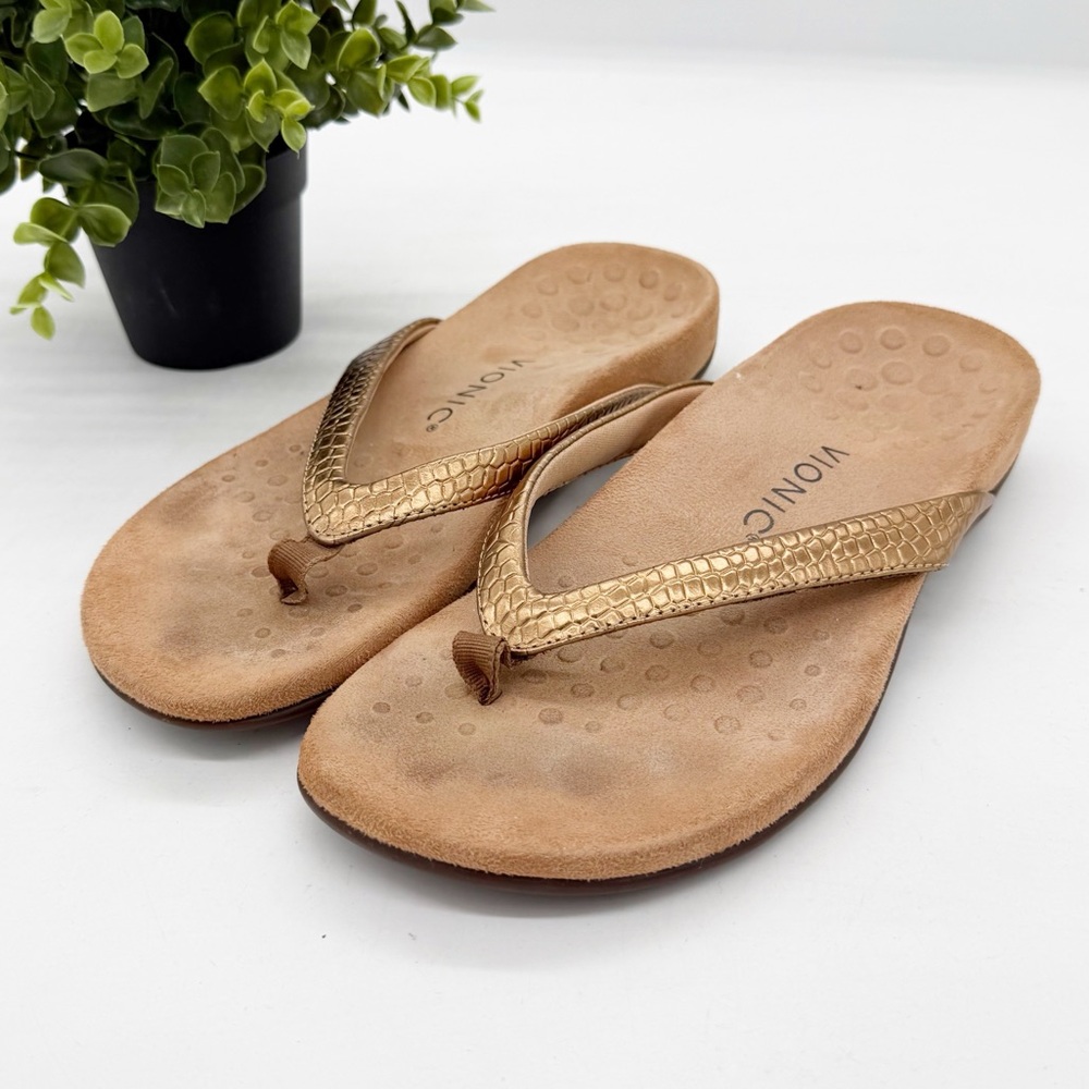 Vionic Dillon Toe-Post Supportive Sandal Size 8 S… - image 3